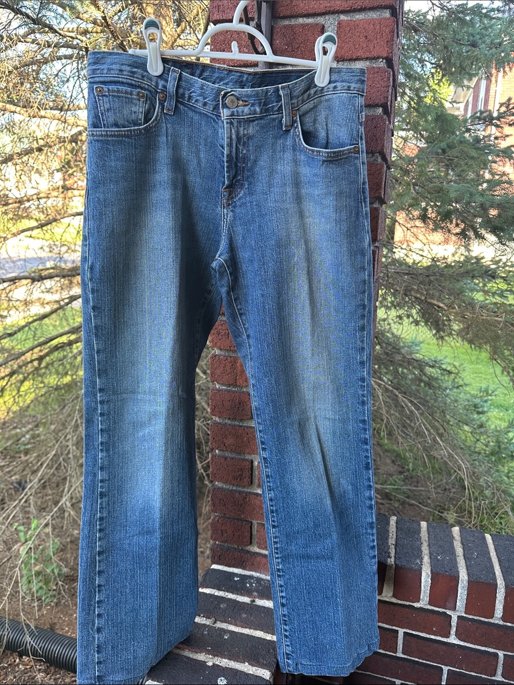 Lucky Brand Women's Straight Leg Jeans in Medium Blue Wash